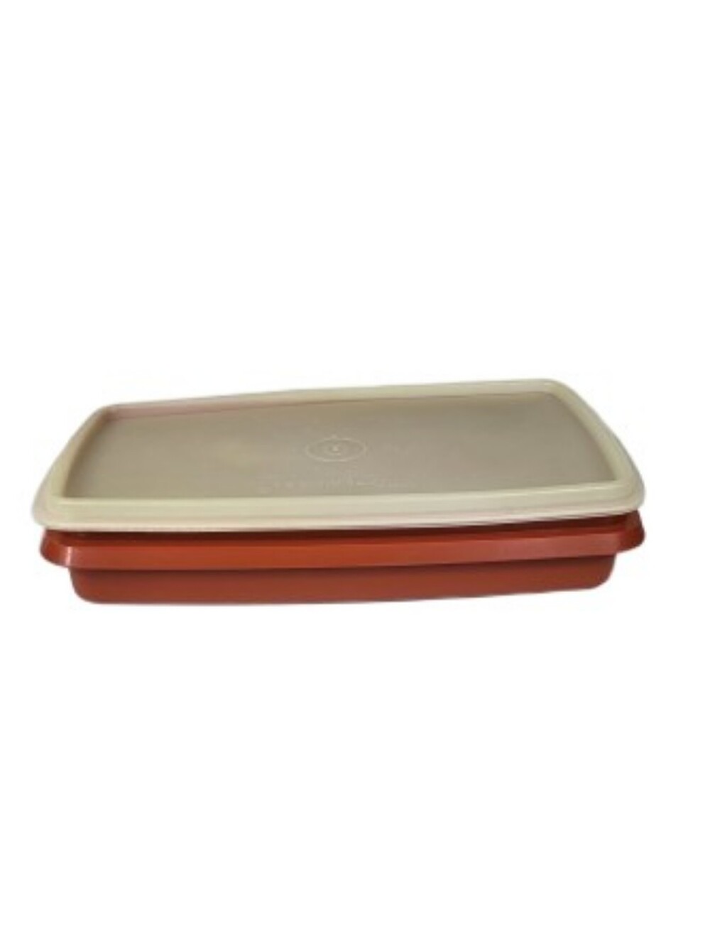 Tupperware #816-14 Paprika Orange Deli Meat Cheese Keeper Container